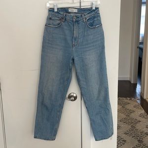 Abercrombie Ankle Straight Ultra High Rise Jeans